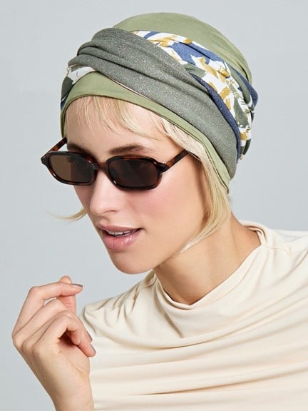 Set Nele - 2-in-1-Turban Gisela Mayer | Mütze & weiches Haarband