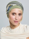 Turban Set Nele Gisela Mayer aus Bambus, 2-in-1 mit integriertem Stirnband, weich und atmungsaktiv für empfindliche Kopfhaut