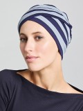 Chemo-Turban Nabea Gisela Mayer aus Bambus, überlagerte Bänder für mehr Volumen