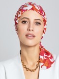 Turban Nola Short Gisela Mayer, mit halblagen Bändern zum Binden, 100% weiche und atmungsaktive Viskose, ideal bei Alopezie oder