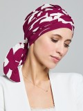 Turban Nola Long Gisela Mayer: halblange Bahnen, weiche Viskose, bunte Muster, ideal bei Chemotherapie, Alopezie oder kreisrunde
