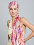 Turban Nola Long Gisela Mayer: halblange Bahnen, weiche Viskose, bunte Muster, ideal bei Chemotherapie, Alopezie oder kreisrunde