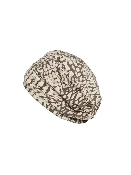 Turban Florida Printed von Gisela Mayer, gefaltetes bedrucktes Modell aus Bambusfaser, leicht, weich und atmungsaktiv für einen 
