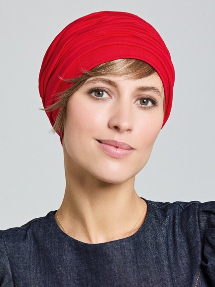 Turban Cora - Plissierter Turban aus Bambus, lebhafte Farben für den Sommer | Gisela Mayer