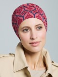Turban Bahama Printed aus Bambusfaser: bequem, atmungsaktiv und dezent, ideal nach Chemotherapie, Alopezie oder Alopecia areata.
