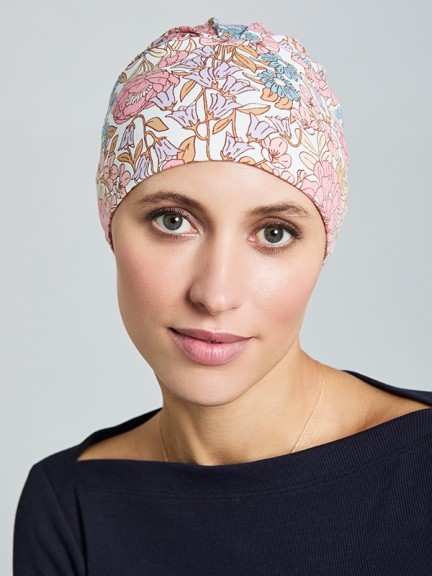 Nachthaube Mia - Turban aus 95% Baumwolle, elegant und schweißhemmend
