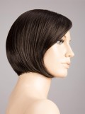 Perücke Amy Deluxe: kurzer Bob auf Kinnlänge, Seitenfransen, Rooted-Effekt (dunkle Ansätze) für ein natürliches und elegantes Er