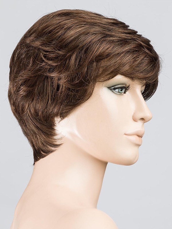 Perücke Apart Mono Hair Power: schicke gewellte Frisur, Volumen am Hinterkopf, dunkler Ansatzeffekt rooted oder Strähnen-Mix, Tr