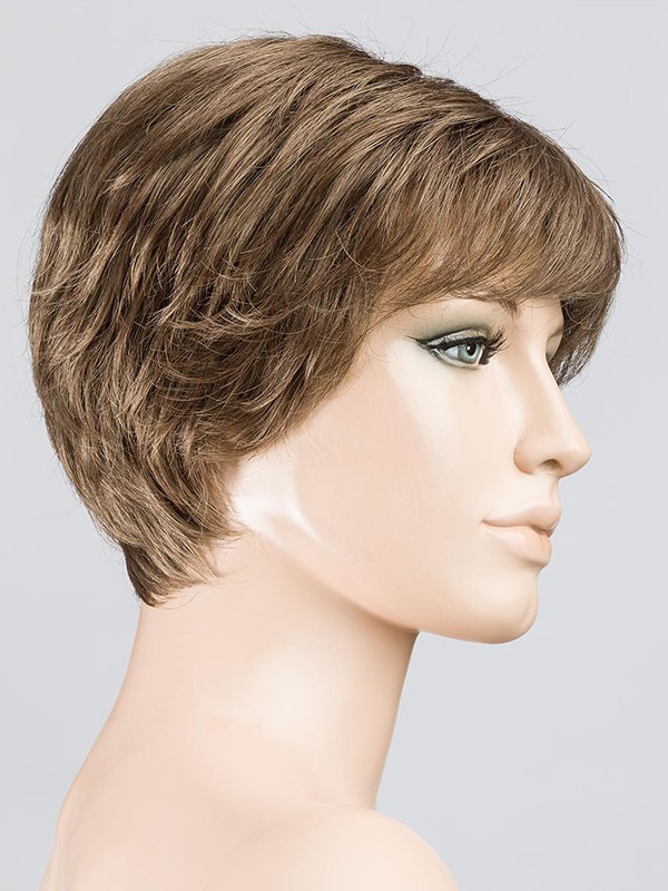 Perücke Apart Mono Hair Power: schicke gewellte Frisur, Volumen am Hinterkopf, dunkler Ansatzeffekt rooted oder Strähnen-Mix, Tr