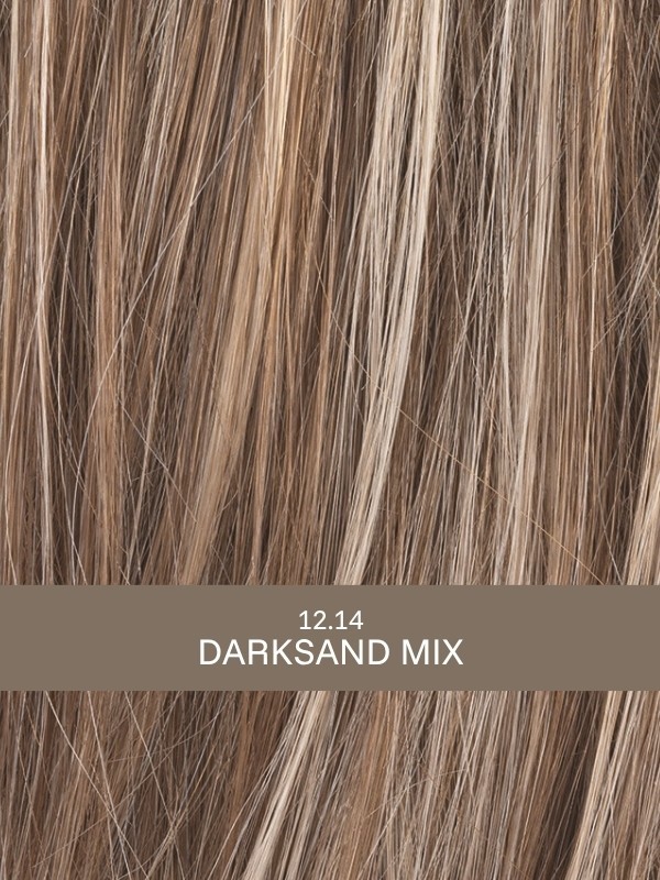 Perücke Apart Mono Hair Power: schicke gewellte Frisur, Volumen am Hinterkopf, dunkler Ansatzeffekt rooted oder Strähnen-Mix, Tr