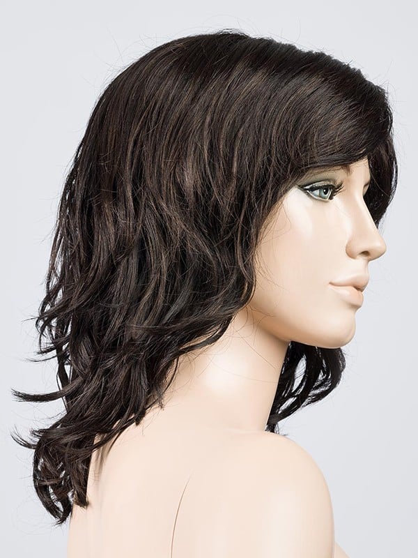 Perücke Beach Mono halblanges welliges Haar, Beach-Curls-Locken, Rooted-Effekt und gesträhntes Haar
