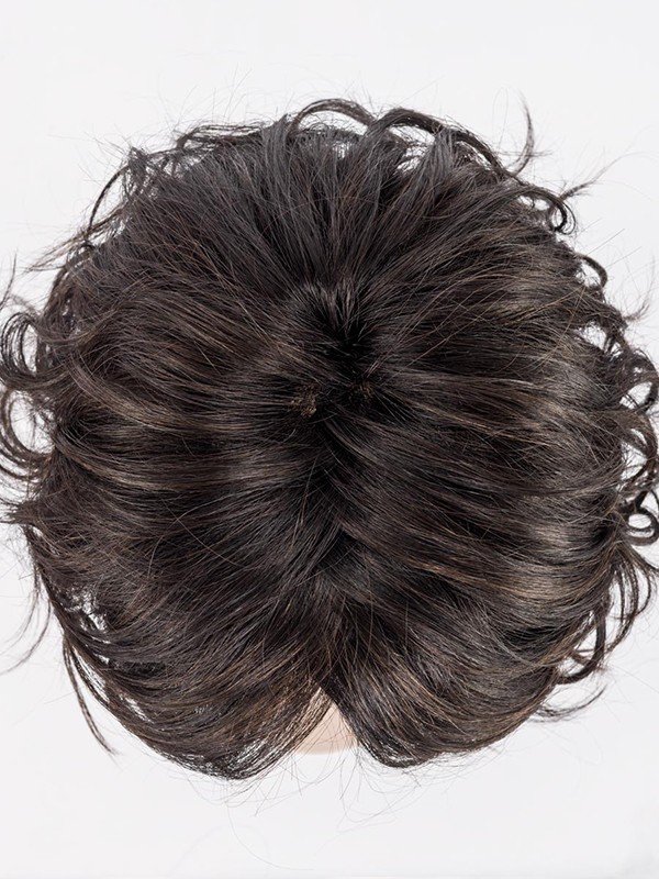 Perücke Beach Mono halblanges welliges Haar, Beach-Curls-Locken, Rooted-Effekt und gesträhntes Haar