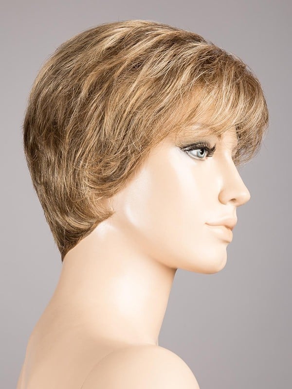 Perücke Cara 100 Deluxe: sportlicher Kurzhaarschnitt, Rooted-Effekt (dunkle Ansätze) und Mix-Effekt (Strähnen-Balayage), komfort