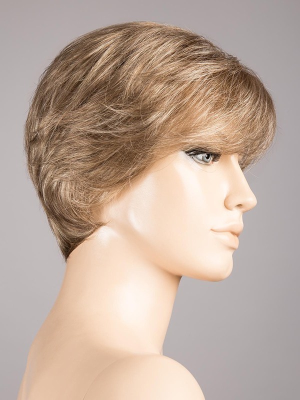 Perücke Cara 100 Deluxe: sportlicher Kurzhaarschnitt, Rooted-Effekt (dunkle Ansätze) und Mix-Effekt (Strähnen-Balayage), komfort