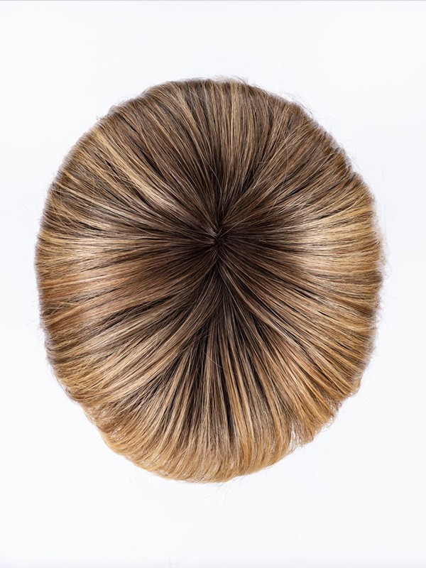 Perücke Cher Ellen Wille: lang, glatt und glänzend, hitzebeständige Faser, Ansatzeffekt (rooted) und Balayage (mix).
