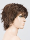 Perücke Click Hair Power: moderner, ausgedünnter Schnitt, lässig-ungekämmter Stil, dunkler Ansatzeffekt (rooted) oder gesträhnte