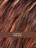 Perücke Click Hair Power: moderner, ausgedünnter Schnitt, lässig-ungekämmter Stil, dunkler Ansatzeffekt (rooted) oder gesträhnte