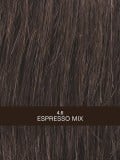 Perücke Club 10 rooted mix: Volumen hinten, dunkler Ansatzeffekt und Highlights, ungezwungener Styling-Look