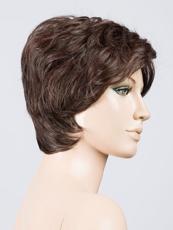 Perücke Ellen Wille Cover Mono Part: asymmetrischer Kurzhaarschnitt, Thermofaser 130 °C, extra langer unsichtbarer Stirnrand.