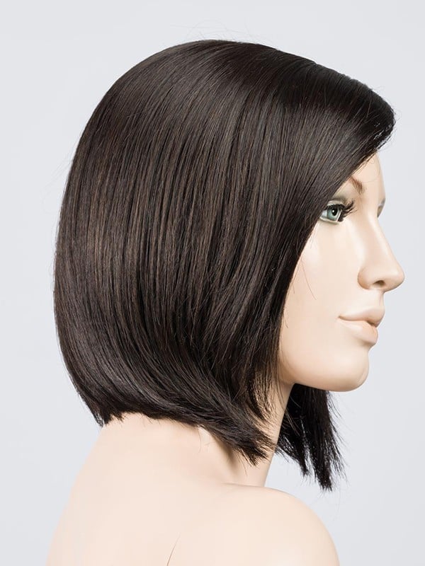 Perücke Elite Small Mono Part Kleingröße 53-54 cm, glatter mittellanges Bob mit verstellbarem Pony, natürlicher Effekt