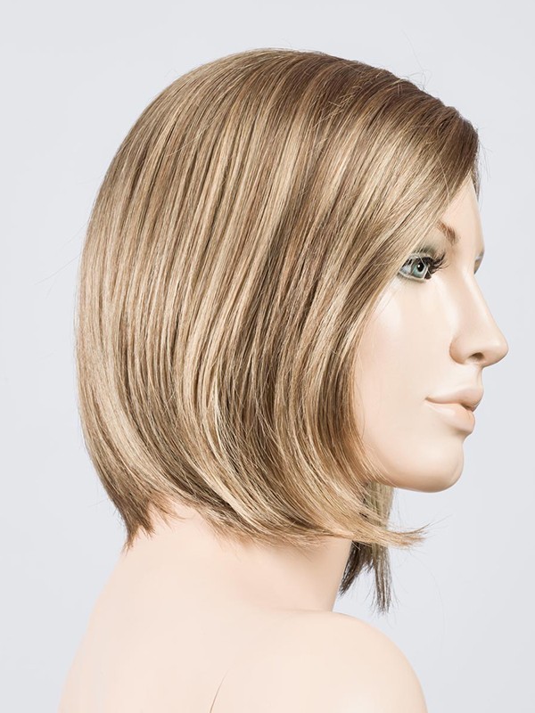 Perücke Elite Small Mono Part Kleingröße 53-54 cm, glatter mittellanges Bob mit verstellbarem Pony, natürlicher Effekt