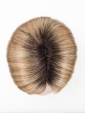 Perücke Elite Small Mono Part Kleingröße 53-54 cm, glatter mittellanges Bob mit verstellbarem Pony, natürlicher Effekt