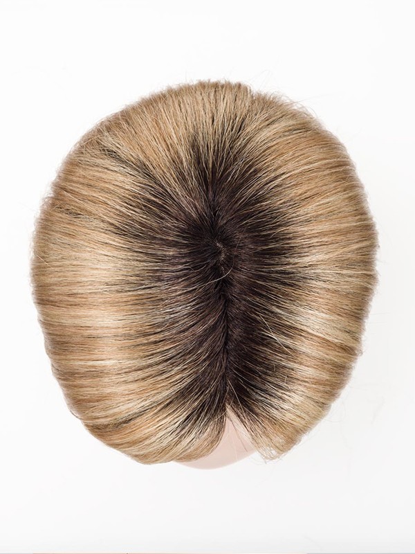 Perücke Elite Small Mono Part Kleingröße 53-54 cm, glatter mittellanges Bob mit verstellbarem Pony, natürlicher Effekt