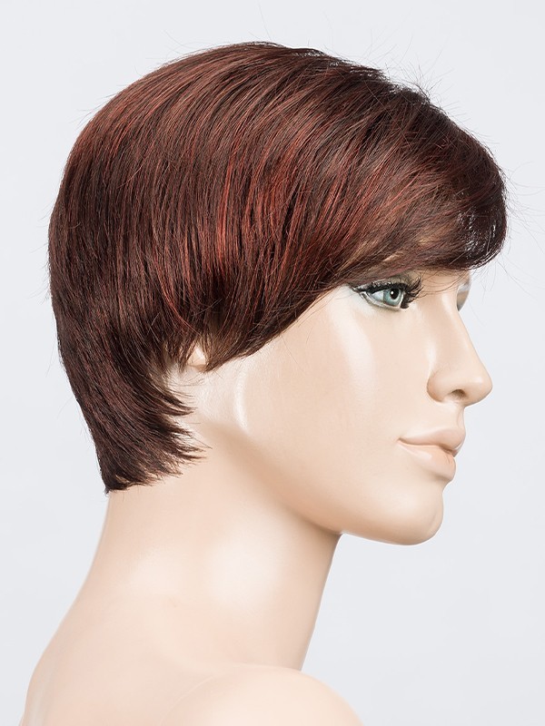 Perücke Ellen Wille Fenja Small Mono Part: Kurzhaarschnitt, asymmetrischer Pony, natürlicher Scheitel, kleine Größe 53–54 cm