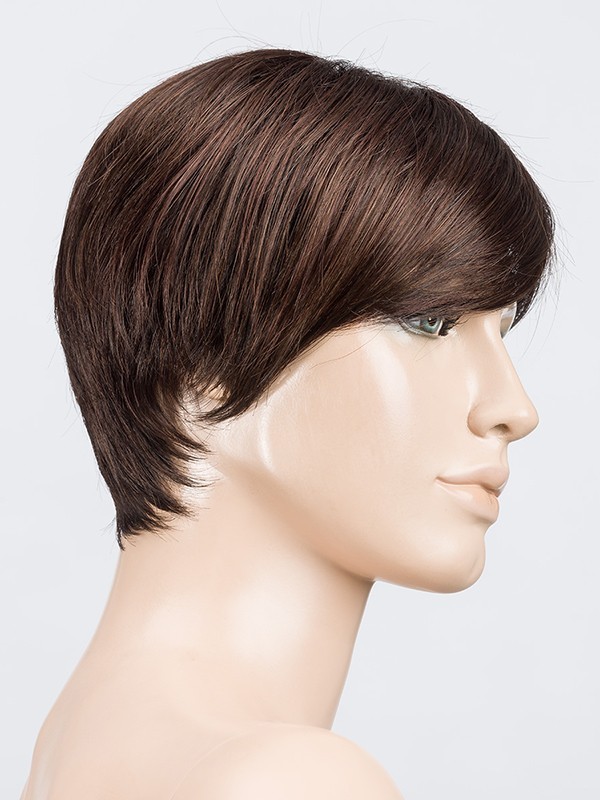 Perücke Ellen Wille Fenja Small Mono Part: kurzer Schnitt, asymmetrischer Pony, natürlicher Scheitel, kleine Größe 53–54 cm