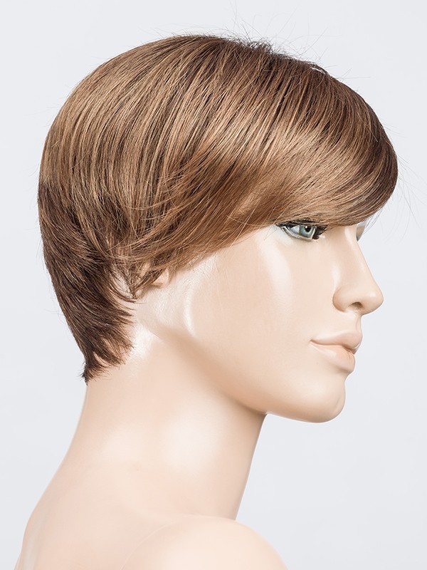 Perücke Ellen Wille Fenja Small Mono Part: kurzer Schnitt, asymmetrischer Pony, natürlicher Scheitel, kleine Größe 53–54 cm