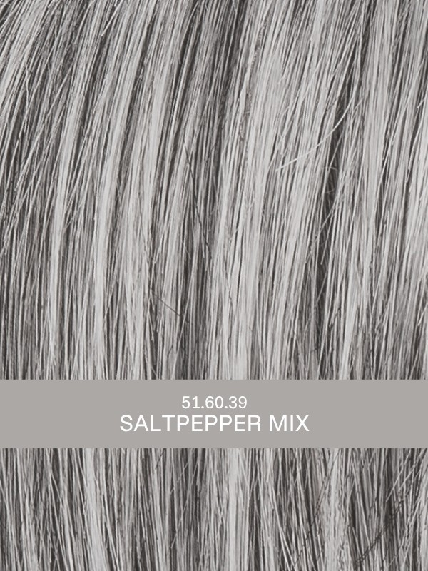 Kurze, gestufte und spitz zulaufende Perücke Foxy Small mit dunklem Ansatzeffekt und Balayage-Strähnen, für kleinen Kopfumfang 4