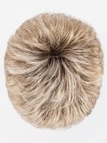 Perücke Foxy kurzer gestufter und ausgefranseter Schnitt, dunkler Ansatzeffekt und Balayage-Mix, für einen natürlichen und dynam