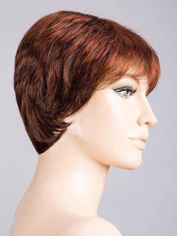 Perücke Ginger Mono Hair Power: klassischer Kurzhaarschnitt, unsichtbarer Cinema-Tüll und ausgedünnter Pony, leichter Tragekomfo