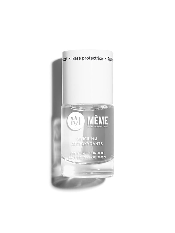 MÊME Silizium-Schutzbase 10ml – stärkt brüchige Nägel, natürlicher Glanzeffekt, 81% biobasierte Formel