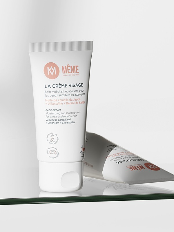 MÊME Gesichtscreme 50ml: feuchtigkeitsspendende Pflege 98% natürlich, nicht fettiges Finish, für trockene und durch Krebsbehandl
