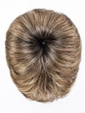 Kurze Perücke Gold: sehr natürliches Ergebnis, sportlicher und dynamischer Stil, Rooted-Effekt (Ansatz) und Mix-Effekt (Balayage