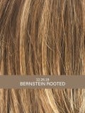 Kurze Gold-Perücke: sehr natürliches Ergebnis, sportlicher und dynamischer Stil, Rooted-Effekt (Ansatz) und Mix-Effekt (Balayage