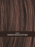 Perücke Keira: spitz zulaufende Spitzen, Volumen und Bewegung, Rooted-Effekt (Ansatz) oder Mix (Balayage) für einen natürlichen 