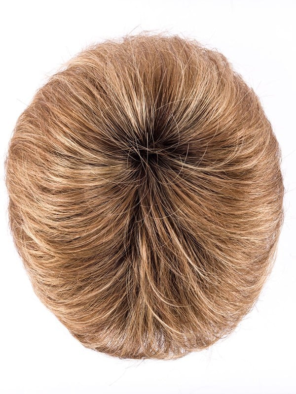 Perücke Keira: spitz zulaufende Spitzen, Volumen und Bewegung, Rooted-Effekt (Ansatz) oder Mix (Balayage) für einen natürlichen 