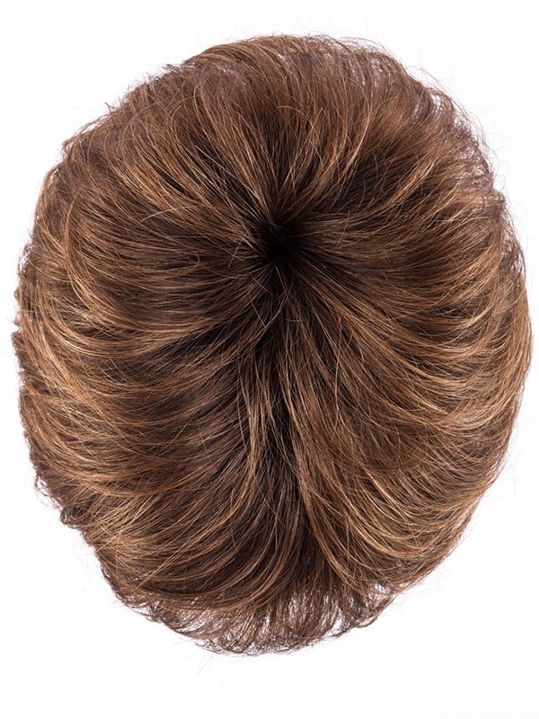Perücke Keira: spitz zulaufende Spitzen, Volumen und Bewegung, Rooted-Effekt (Ansatz) oder Mix (Balayage) für einen natürlichen 