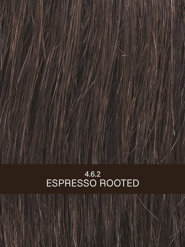 Perücke Limit Mono Part Hair Power: natürlicher Mono-Scheitel, ausgefranste Spitzen, Rooted-Effekt (dunkle Ansätze) und Mix-Strä