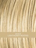 Perücke Lucky Mono Part: natürlicher Bob mit Scheitel, seitlichem Pony und Rooted-Effekt (dunkle Ansätze)