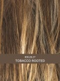 Perücke Mega Mono lang: Filmtüll-Verarbeitung, natürlicher Look, Optionen Rooted (dunkle Ansätze) oder Mix (Balayage-Strähnen).