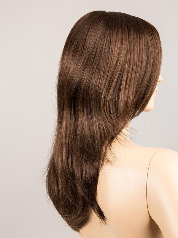 Perücke Mega Mono lang: Filmtüll-Verarbeitung, natürlicher Look, Optionen Rooted (dunkle Ansätze) oder Mix (Balayage-Strähnen).