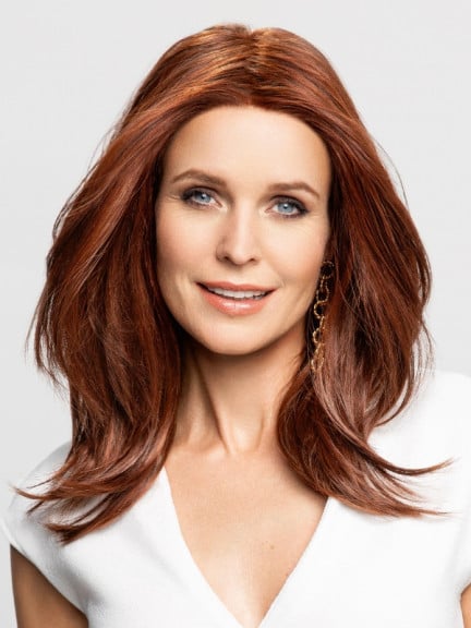 Perücke Gisela Mayer Sun Jill Deluxe Volume: lang und glatt, leichter Farbverlauf, unsichtbarer Rand, synthetische Thermofaser 1
