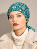 Turban Pipa MM Paris en bambou à nouer, coloris pipa rouge et pipa minéral