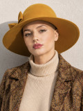 Hut Joséphine MM Paris aus Wolle in Bordeaux, Senf oder Schwarz, elegant und angenehm zu tragen