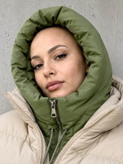 Sturmhaube Cléo MM Paris wasserdicht in Beige, Kaki, Marine oder Schwarz