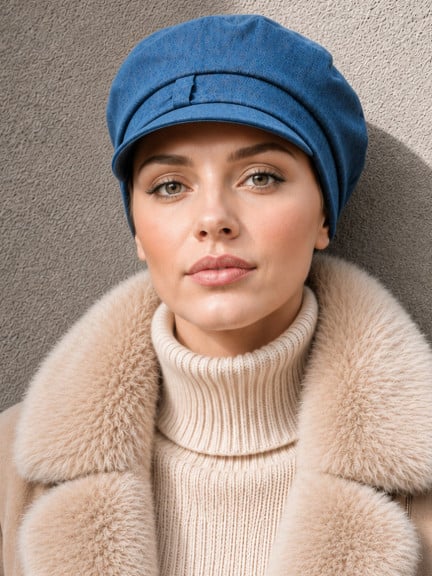 Mütze Gavroche MM Paris aus Leinen und Baumwolle in Beige, Einheitsgröße