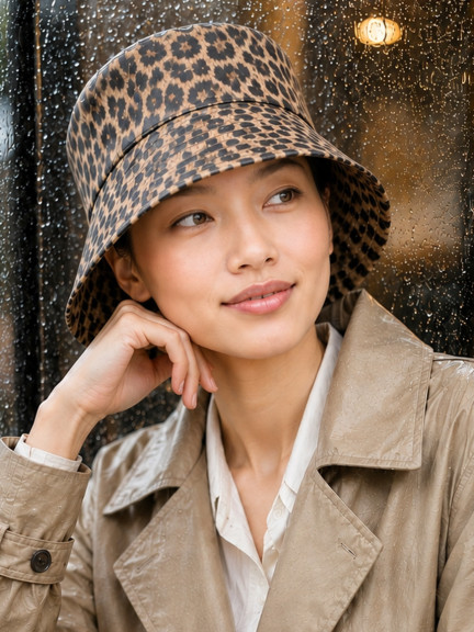 Regenhat Gaby MM Paris – Wilde Muster, Winterstil